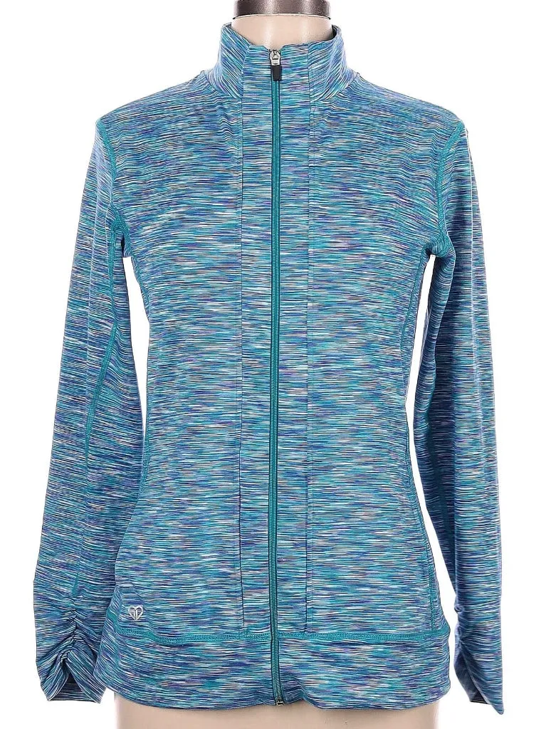 Straight Down Women's Blue & Purple Heather Golf Jacket Size L