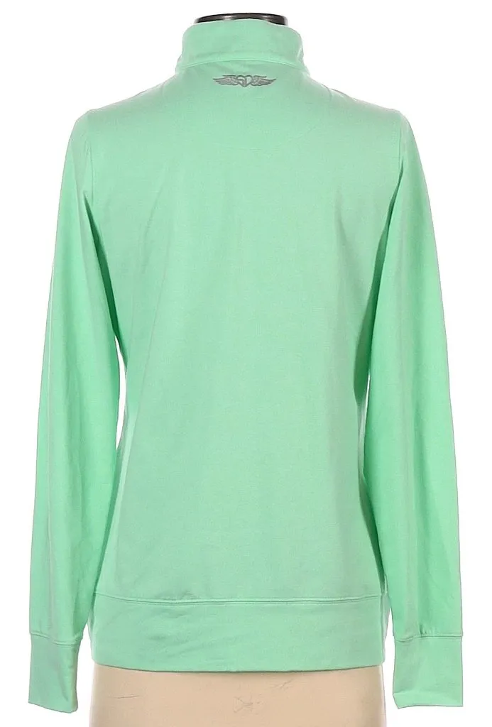Straight Down Women's Mint Green Pullover w/ Logo Size S MSP$79