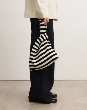 Striped mini tote bag Eric Bompard