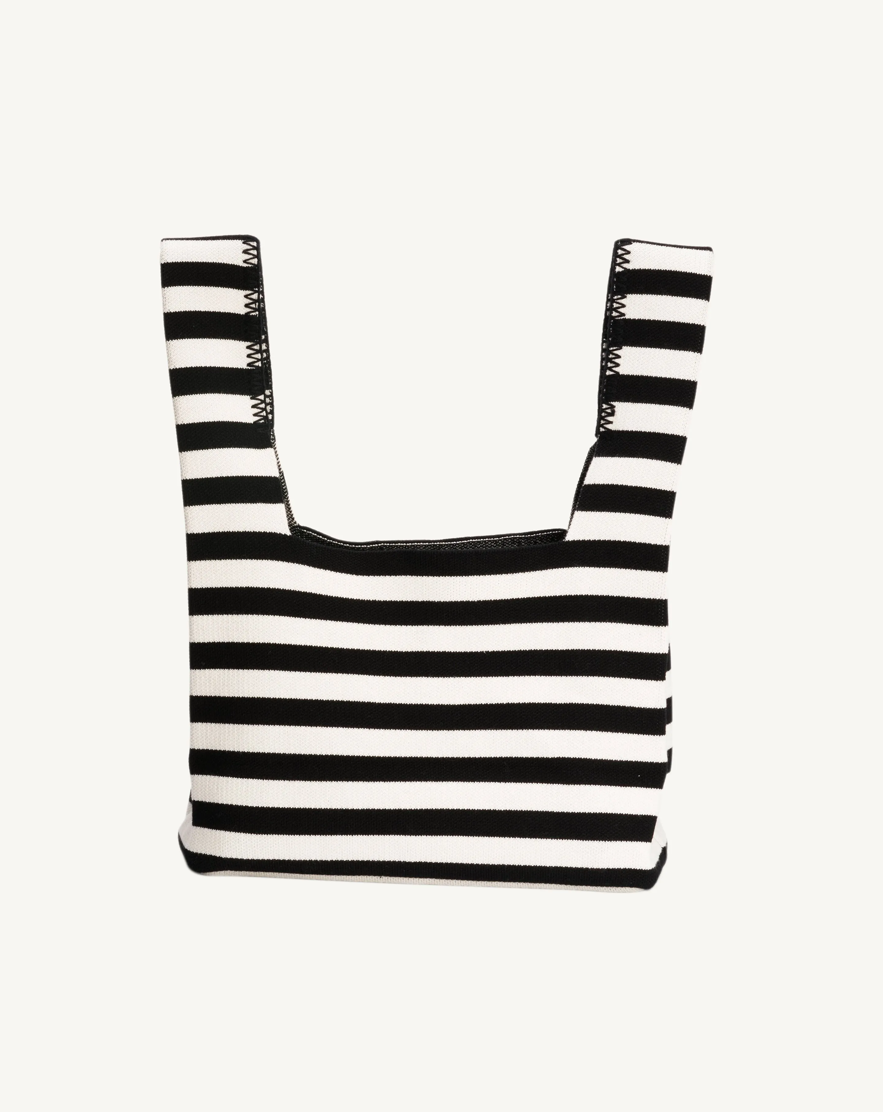 Striped mini tote bag Eric Bompard