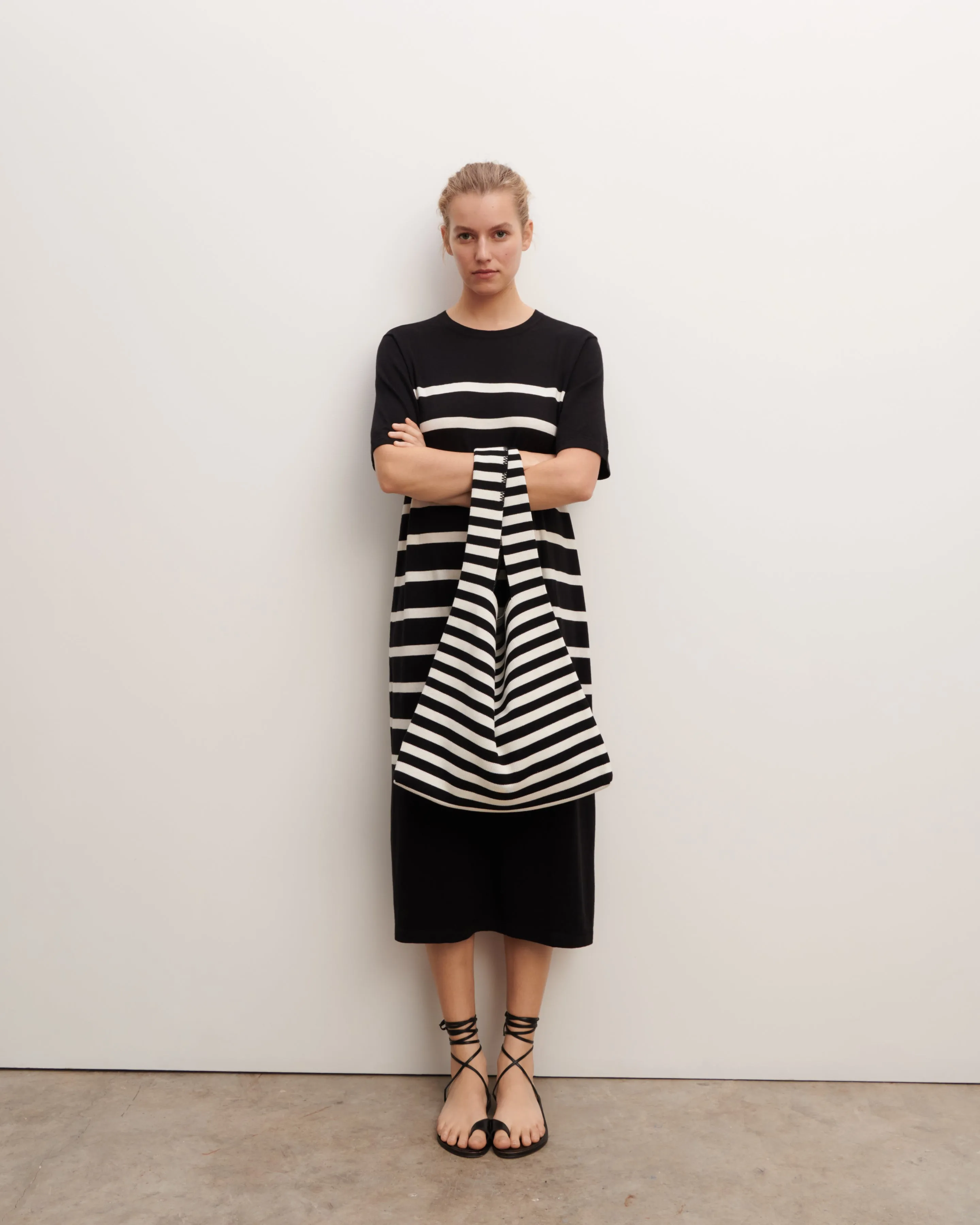 Striped tote bag Eric Bompard