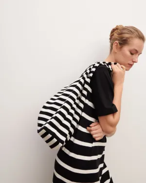 Striped tote bag Eric Bompard