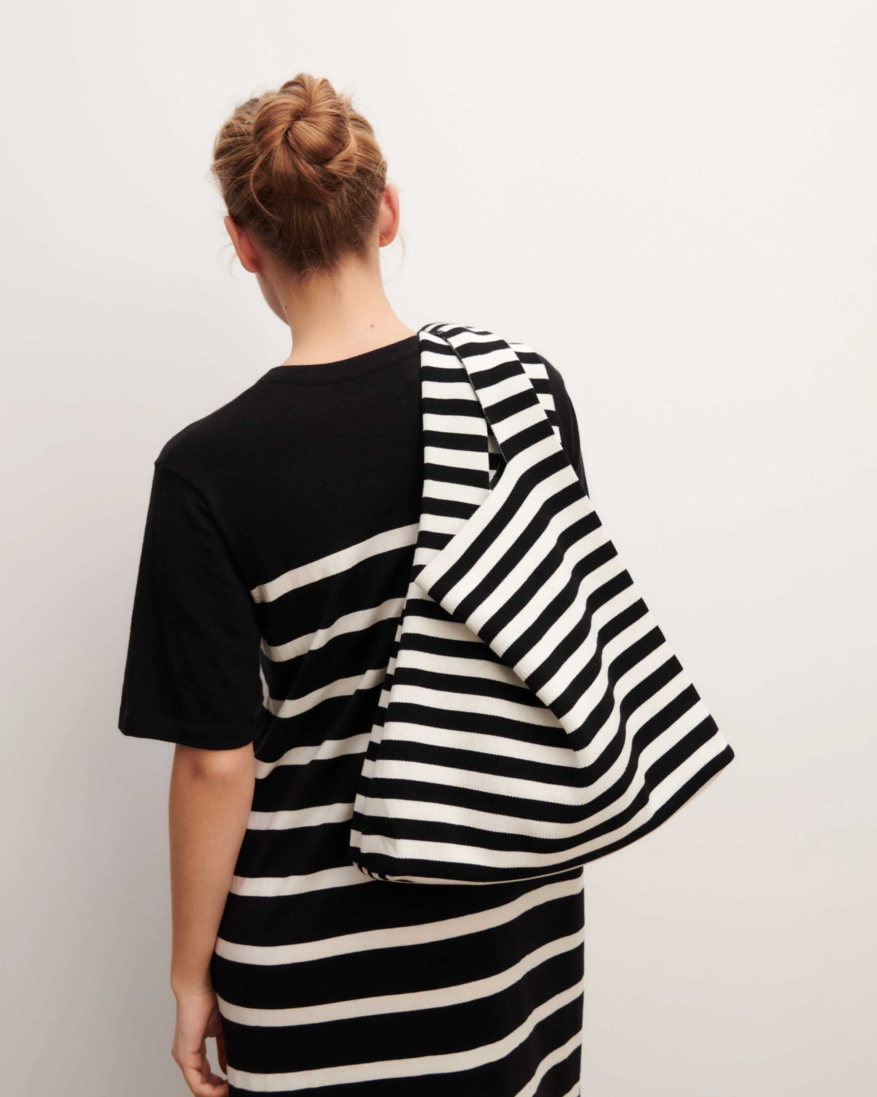 Striped tote bag Eric Bompard