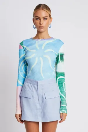 SUMMI SUMMI Womens Long Sleeve Top - Hypnotic