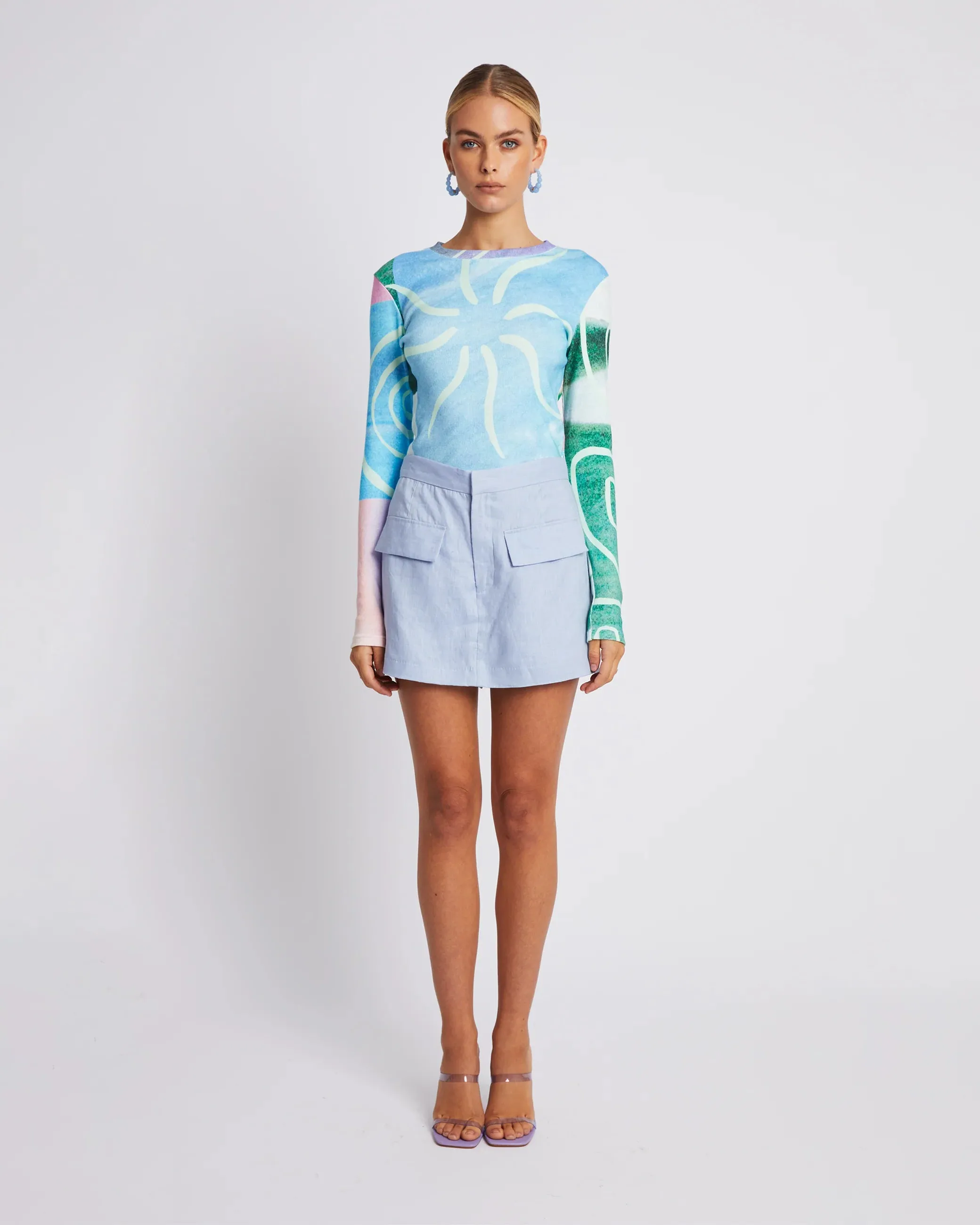 SUMMI SUMMI Womens Long Sleeve Top - Hypnotic