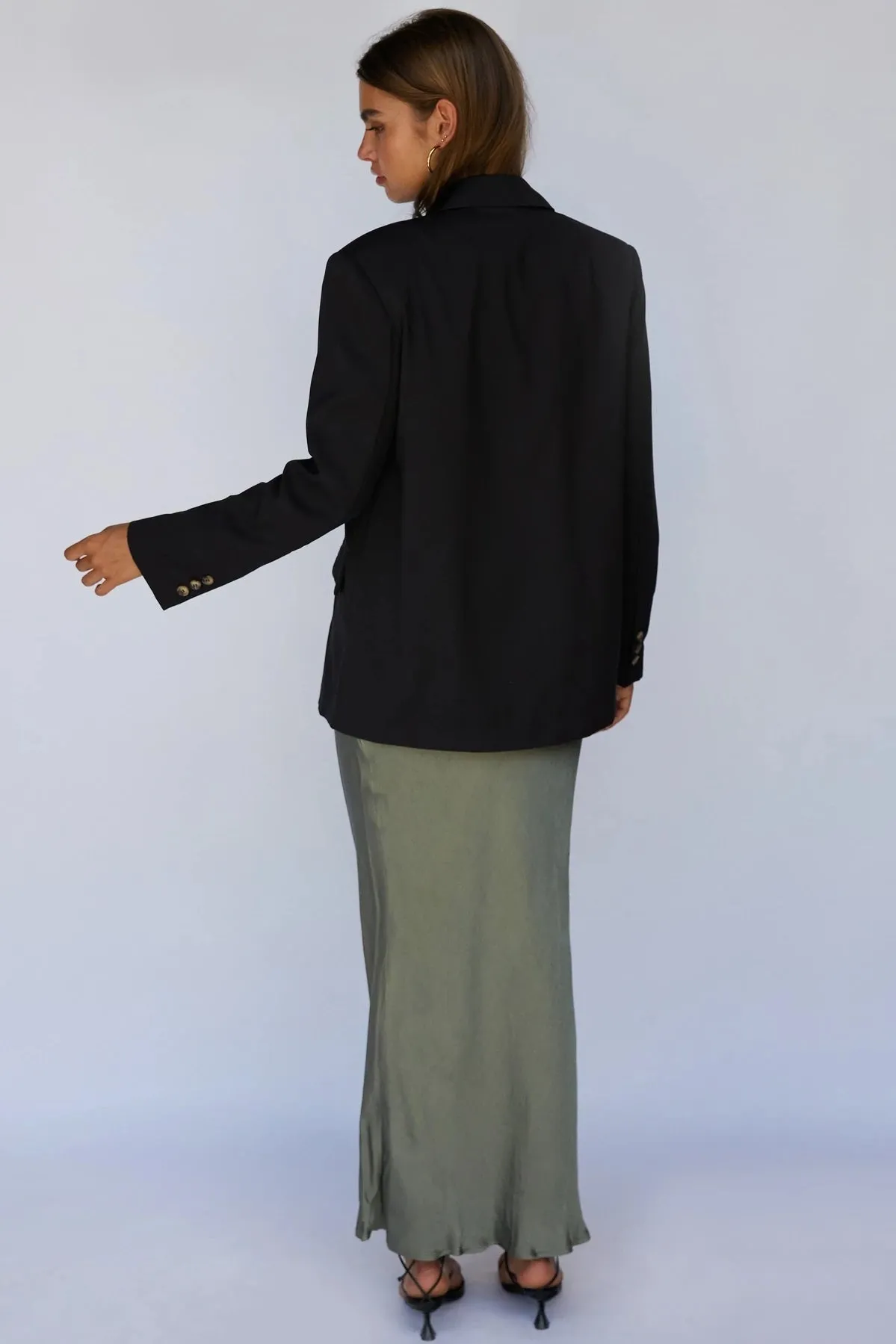 SUNDAYS THE LABEL Womens Axel Blazer Black