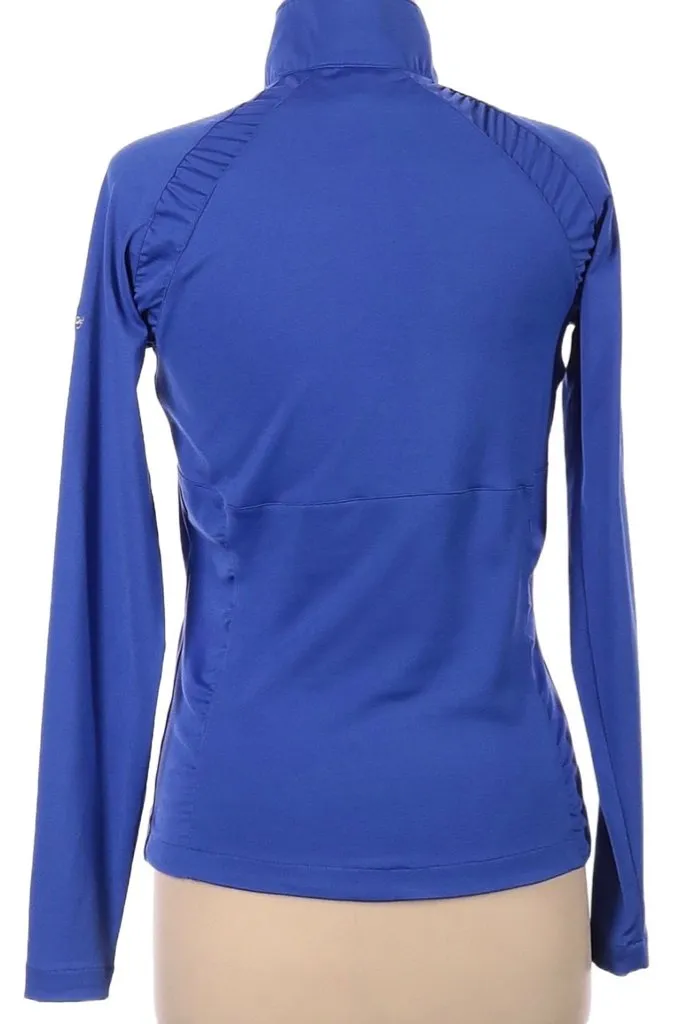 Sunice Women's Blue Half Zip Light Pullover with Logo Size S MSP$100