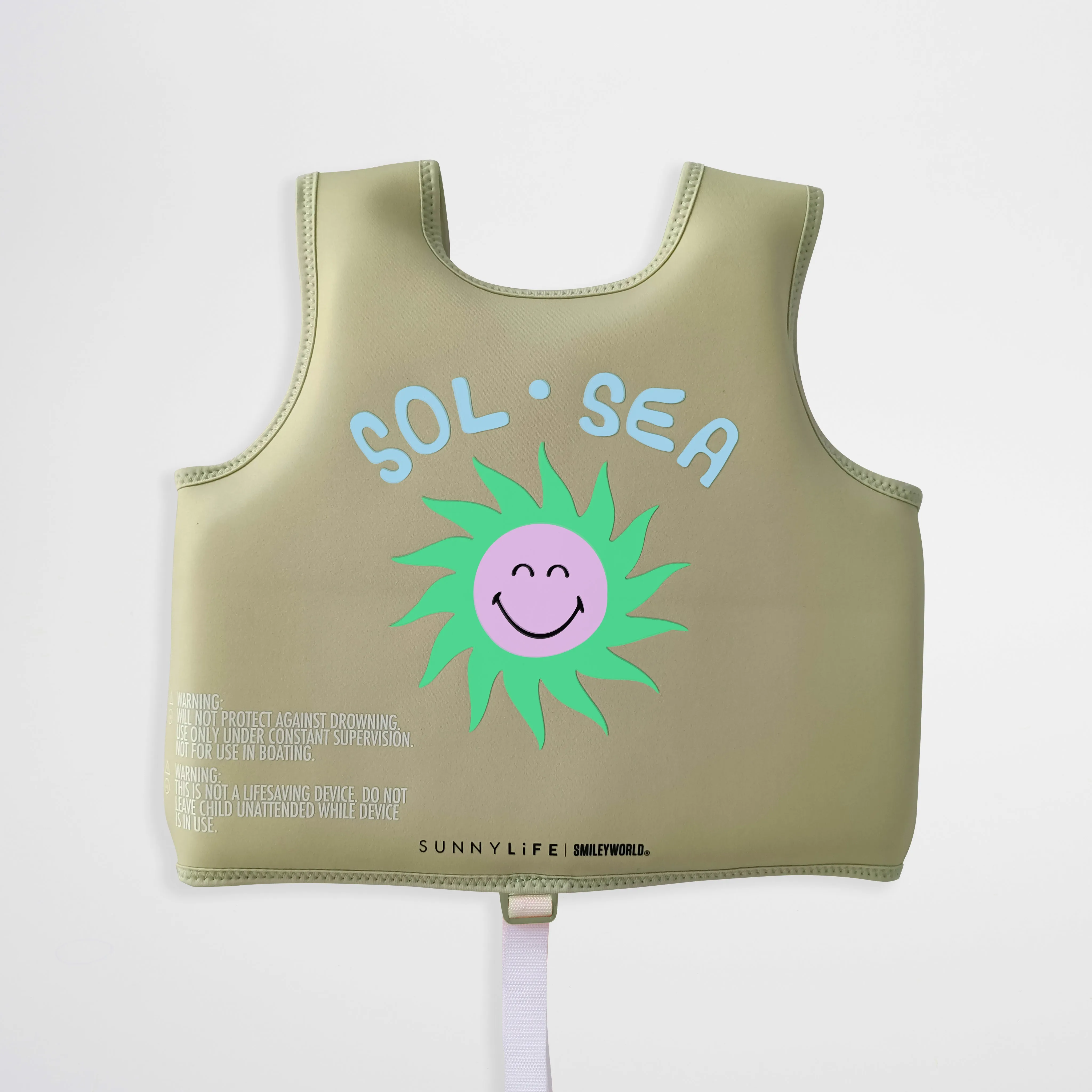 SUNNYLiFE Swim Vest Smiley World Sol Sea