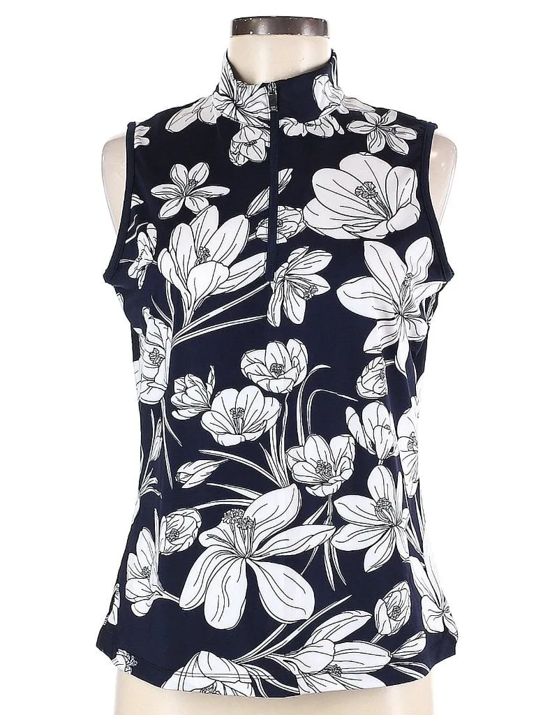 Tail Activewear Fannie Sleeveless Golf Top- Crocus Blooms Size M MSP$94