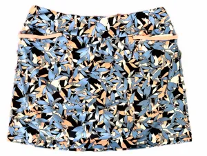 Tail Activewear Periwinkle, Black, White & Peach Print Golf Skort Size XL. MSP$96