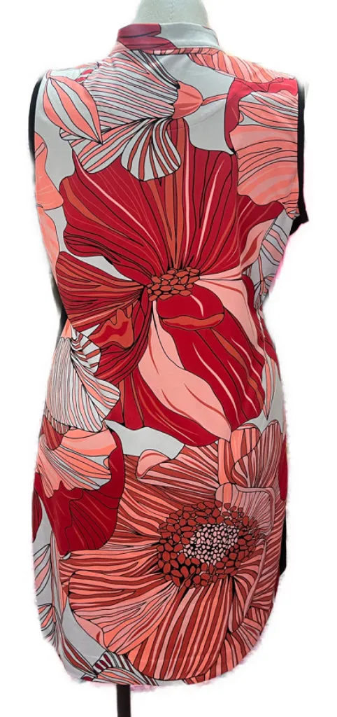 Tail Activewear Pink , Red & White Floral Print Golf Dress Size XL MSP$105