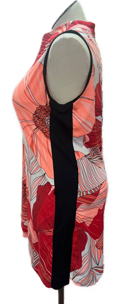 Tail Activewear Pink , Red & White Floral Print Golf Dress Size XL MSP$105