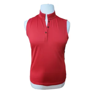 Tail Activewear Red Sleeveless Button Golf Top Size L MSP$90