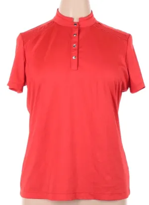 Tail Activewear Red Snap Short Sleeve Golf Top Size XLMS$96