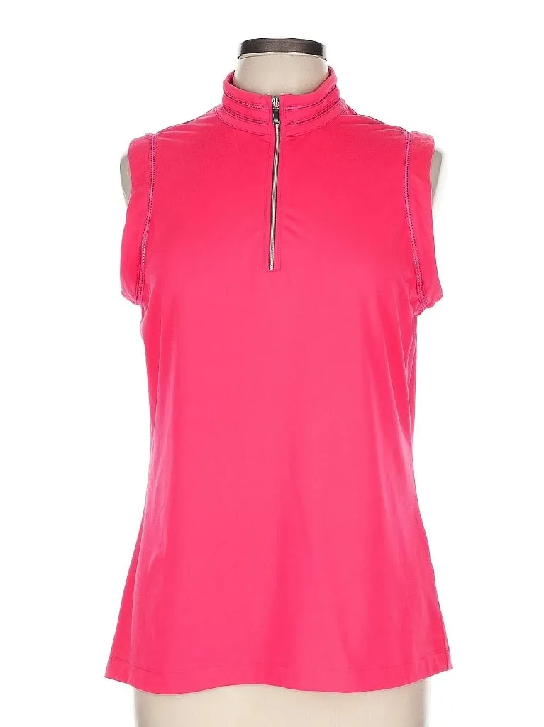 Tail Activewear Women's Pink Sleeveless Golf Top Size L MSP$92