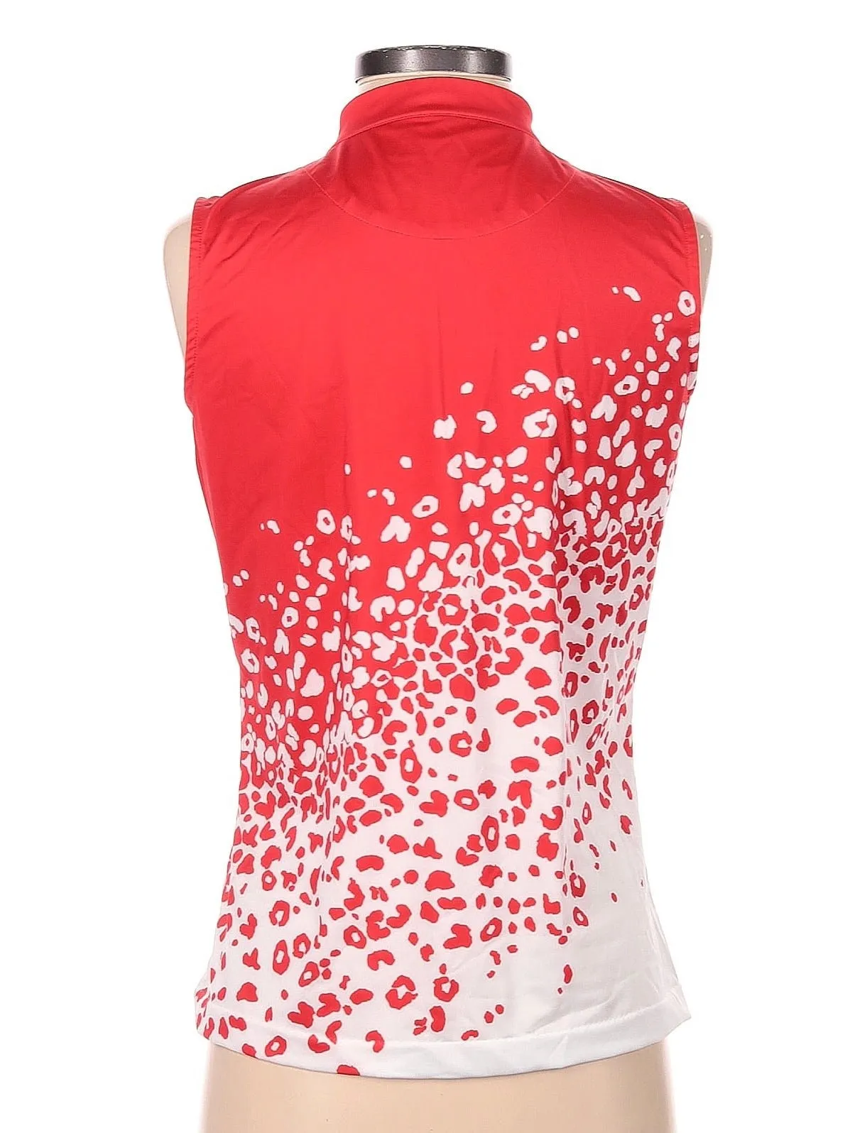 Tail Activewear Women's Red Animal Print Sleeveless Golf Top Size M. MSp$101