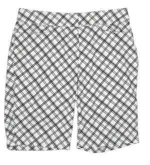 Tail Activewear Women's White & Black Plaid Golf Shorts MSP$88