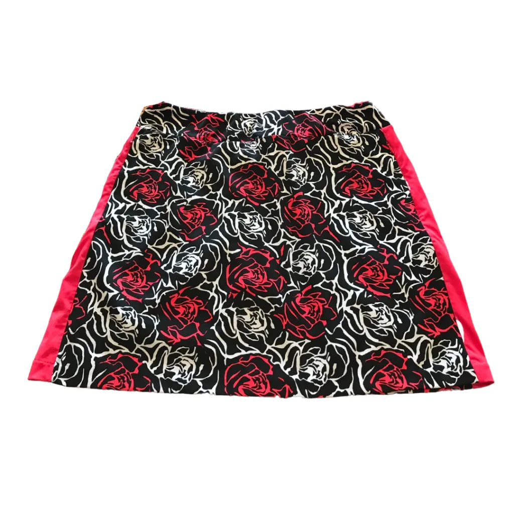 Tail Black, White and Bright Pink Rose Patterned Skort Size M MSP$89