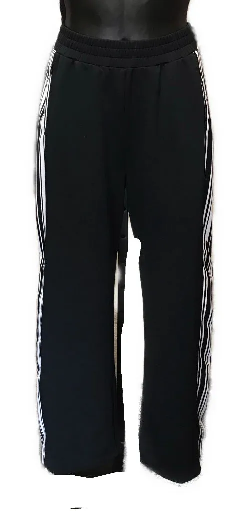 Tail Black Workout Pants w/ Athletic Stripe Size M