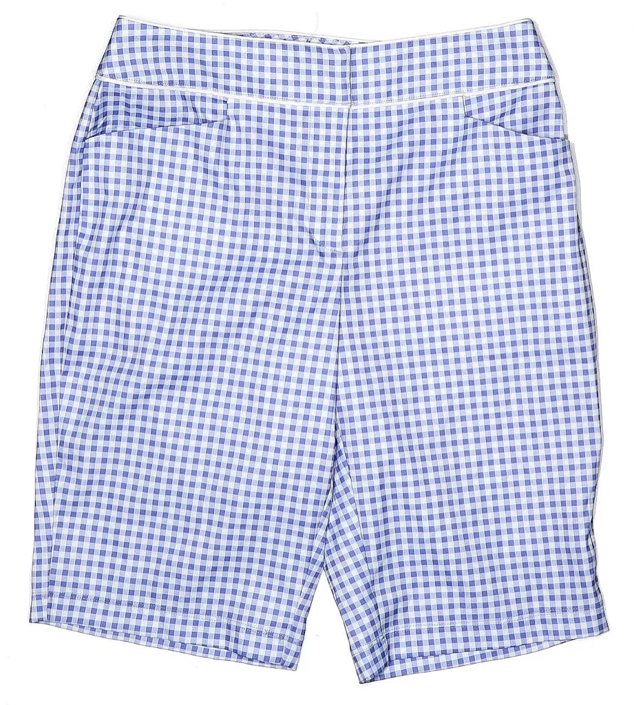 Tail Blue & White Gingham Shorts Size 4.
