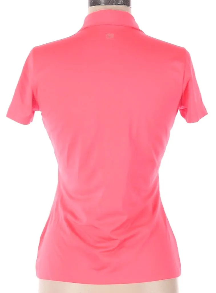 Tail  Pink Zip Neck Polo with Black Accents Sze XS  MSP$83
