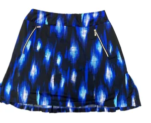 Tail Royal Blue, Black & White Patterned Skort Size S  MSP$89
