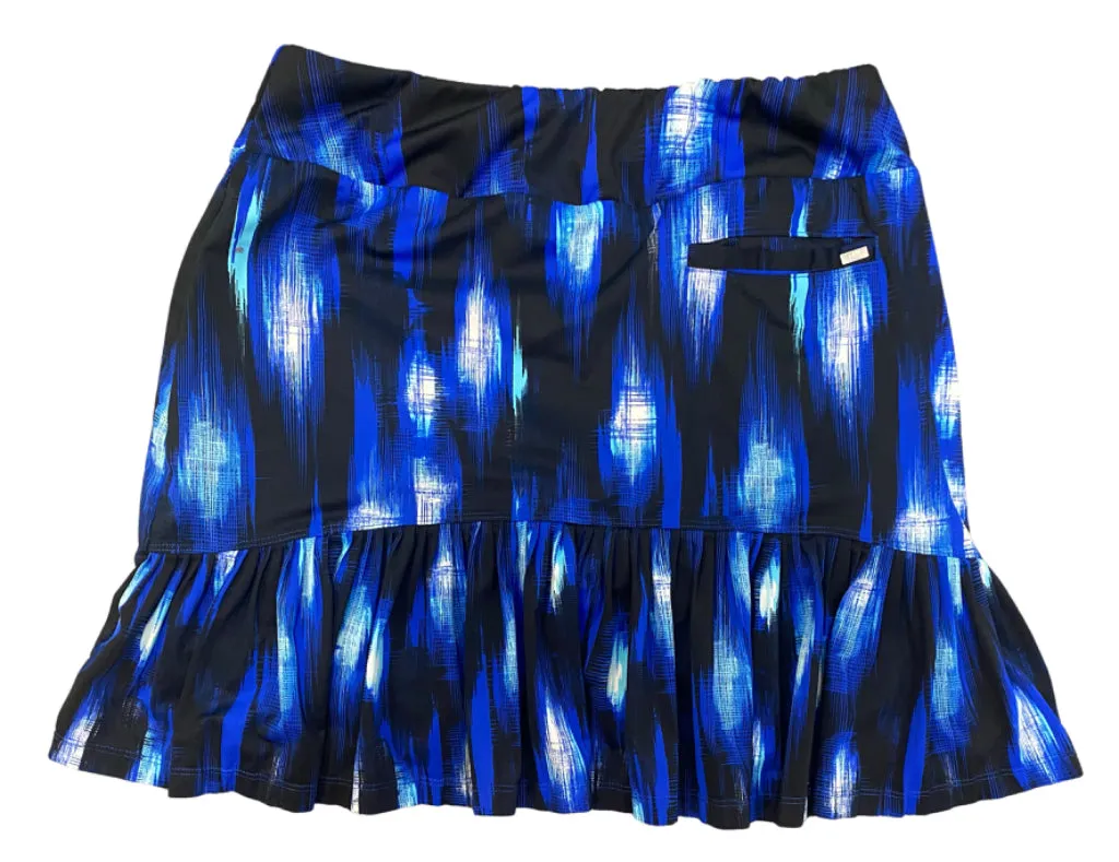 Tail Royal Blue, Black & White Patterned Skort Size S  MSP$89