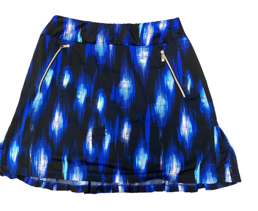 Tail Royal Blue, Black & White Patterned Skort Size S  MSP$89