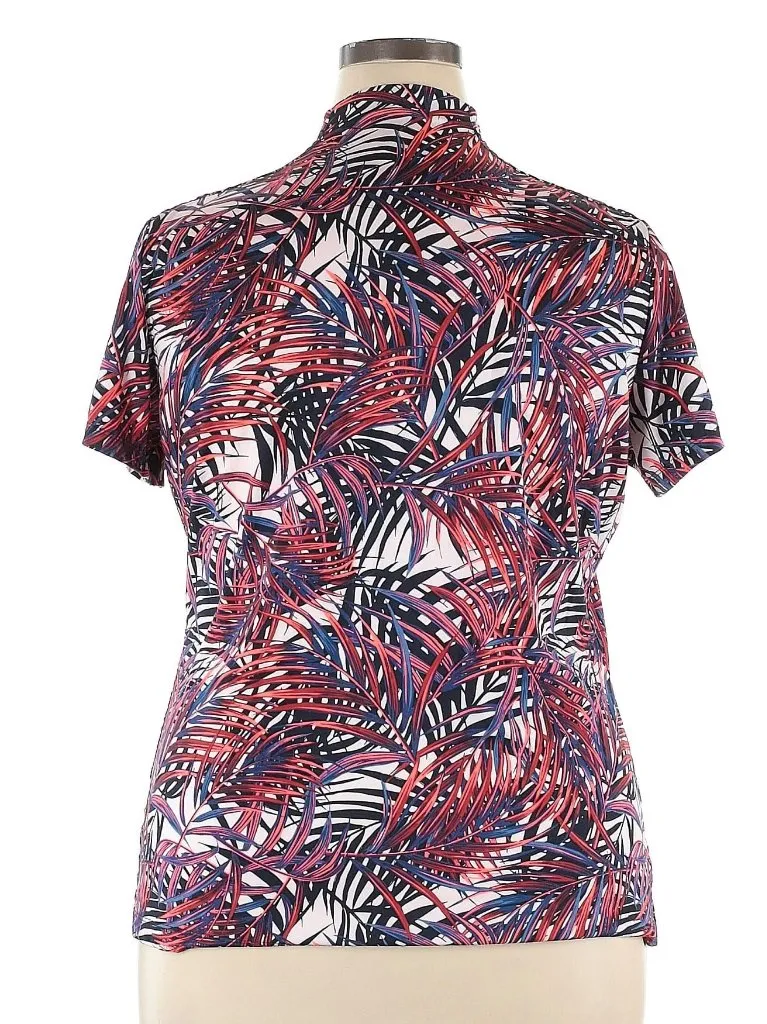 Tail White Label Multicolored Fauna Print Golf Polo Size XXL