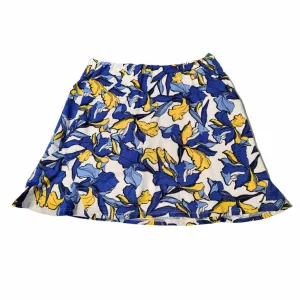 Tail White Label White Blue & Yellow Iris Print Golf Skort Size S