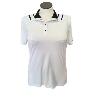 Tail White Label Women's White Golf Top w/ Black Accents Size XL MSP$90