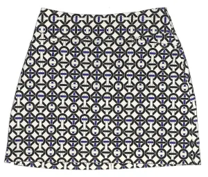 Tail White skort with Black & Blue Geo Design Size 4. MSP$89