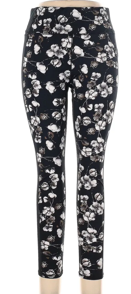 Tail Women's Black Floral Leggings Size L. MSP$79