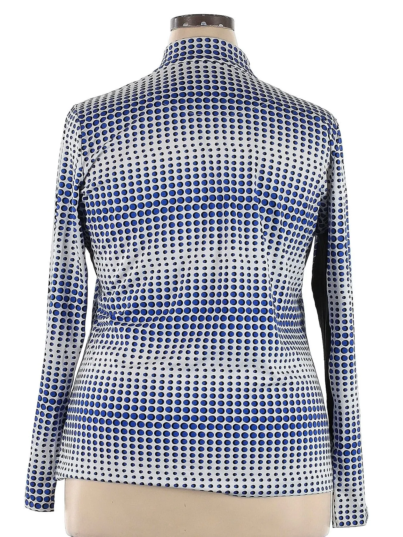 Tail Women's White, Royal & Black Dot Long Sleeve Golf Pullover Size XXL MSP$100