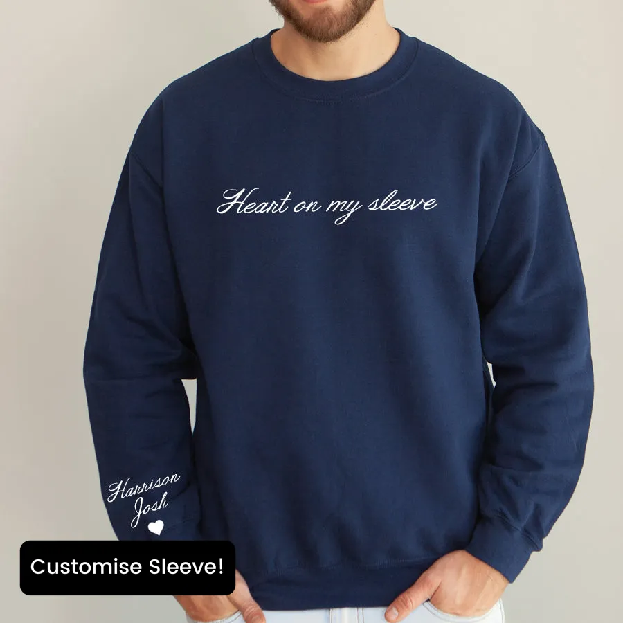 Tattoo Heart On My Sleeve Personalised Sweater