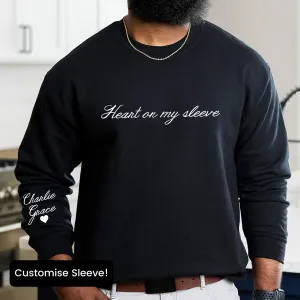 Tattoo Heart On My Sleeve Personalised Sweater