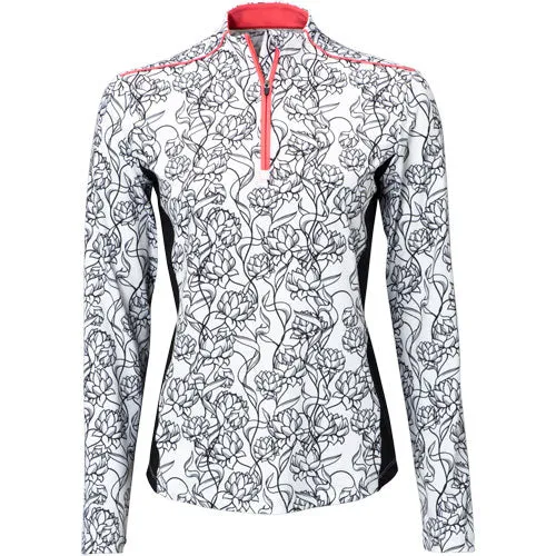 TGW Women’s Flowing Vines Print Golf Pullover Size XL