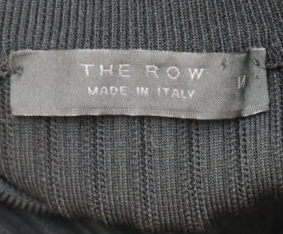The Row Black Ribbed Dress sz 4