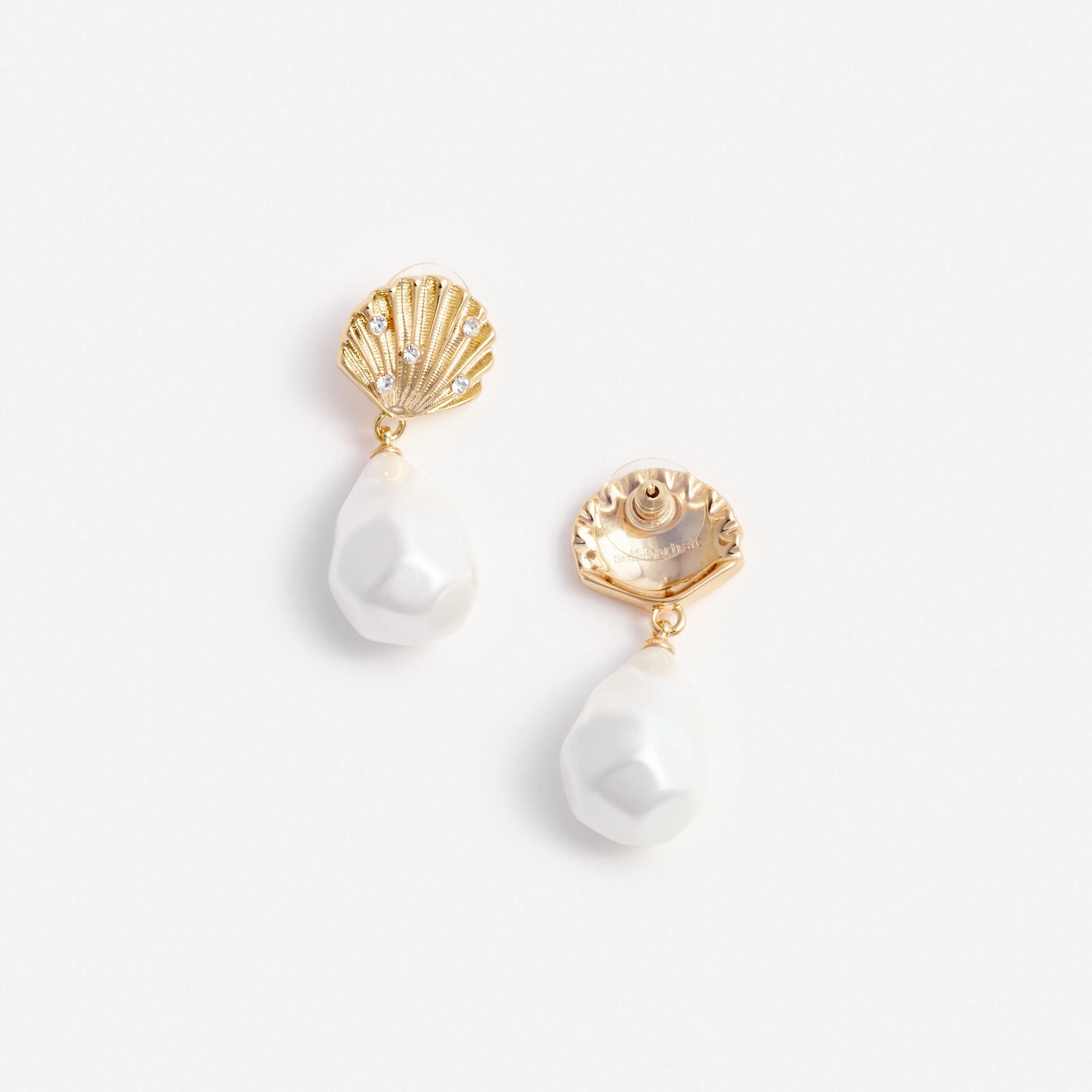 Tiered Shell Earrings Self Portrait