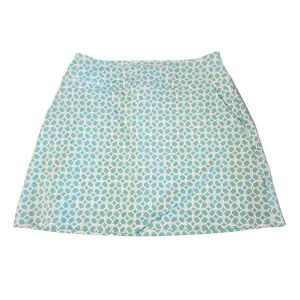 Tommy Bahama Active Aqua & White Circle Link Print Skort Size S MSP$110