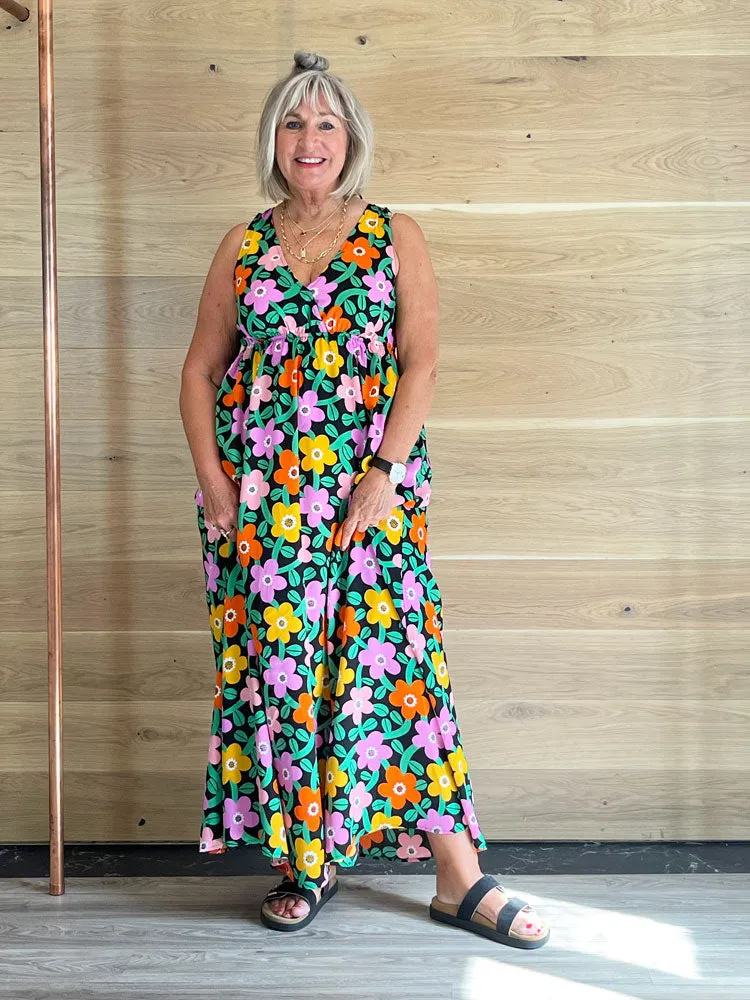 Traffic People Slow Days Maxi Dress Black