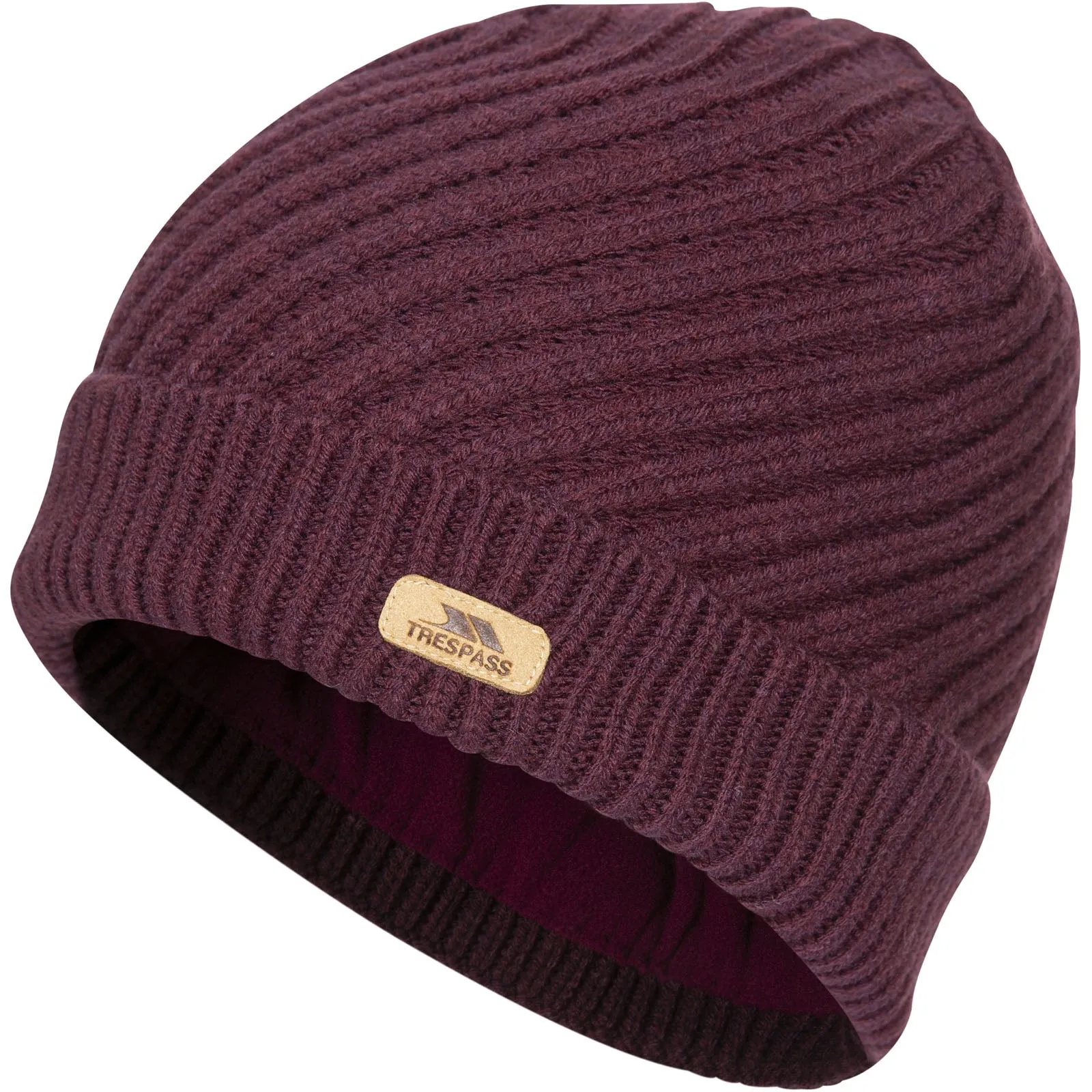 Trespass Womens Twisted Fleece Lined Beanie Hat