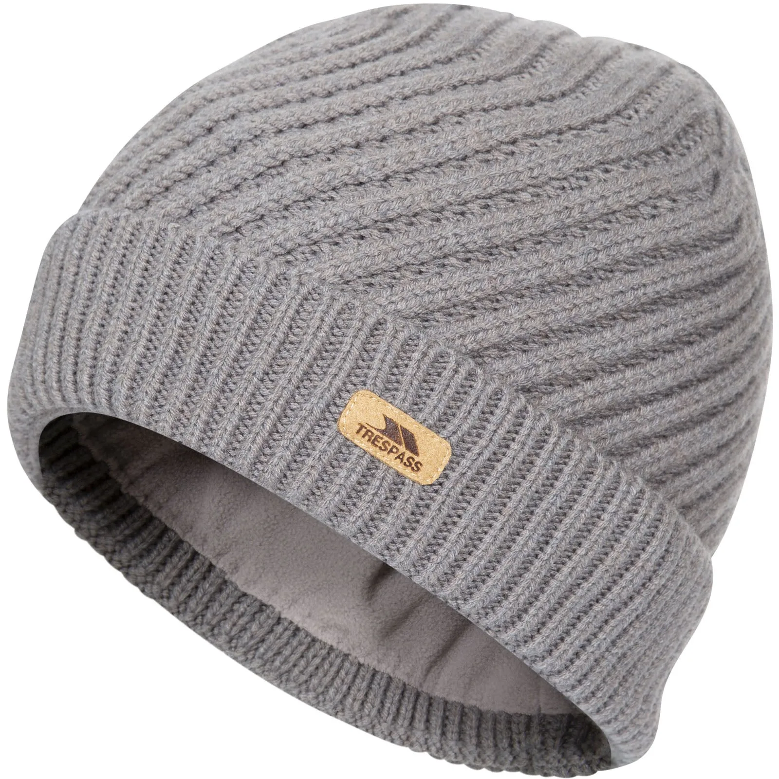 Trespass Womens Twisted Fleece Lined Beanie Hat