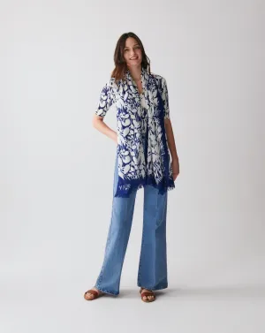 Tropical print stole Eric Bompard