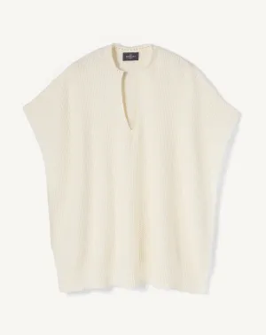 Tunisian collar poncho Eric Bompard