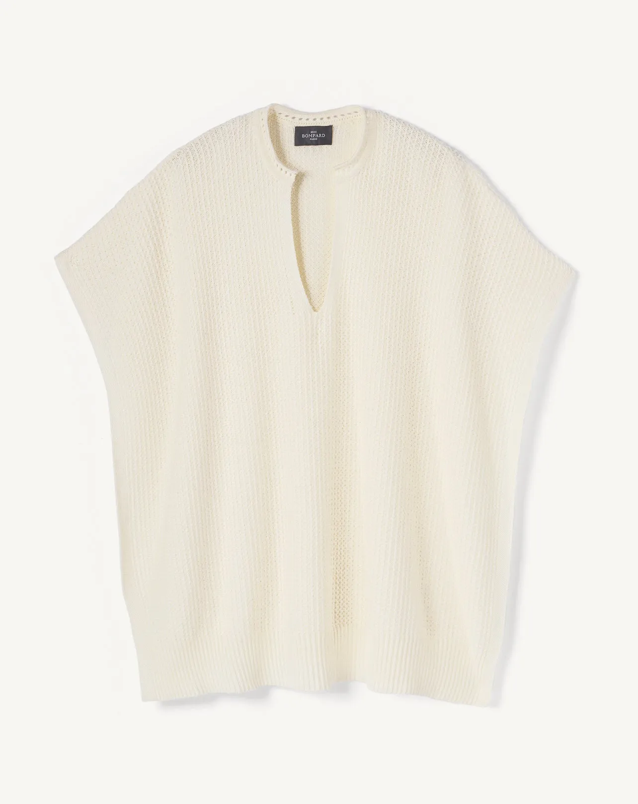 Tunisian collar poncho Eric Bompard