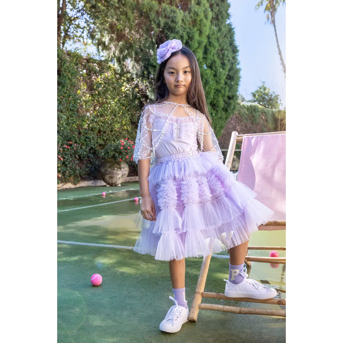 Tutu du Monde A Flowers Path Cape - Blue Chill - OS