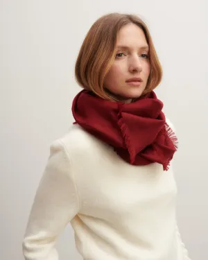 Twill square scarf Eric Bompard