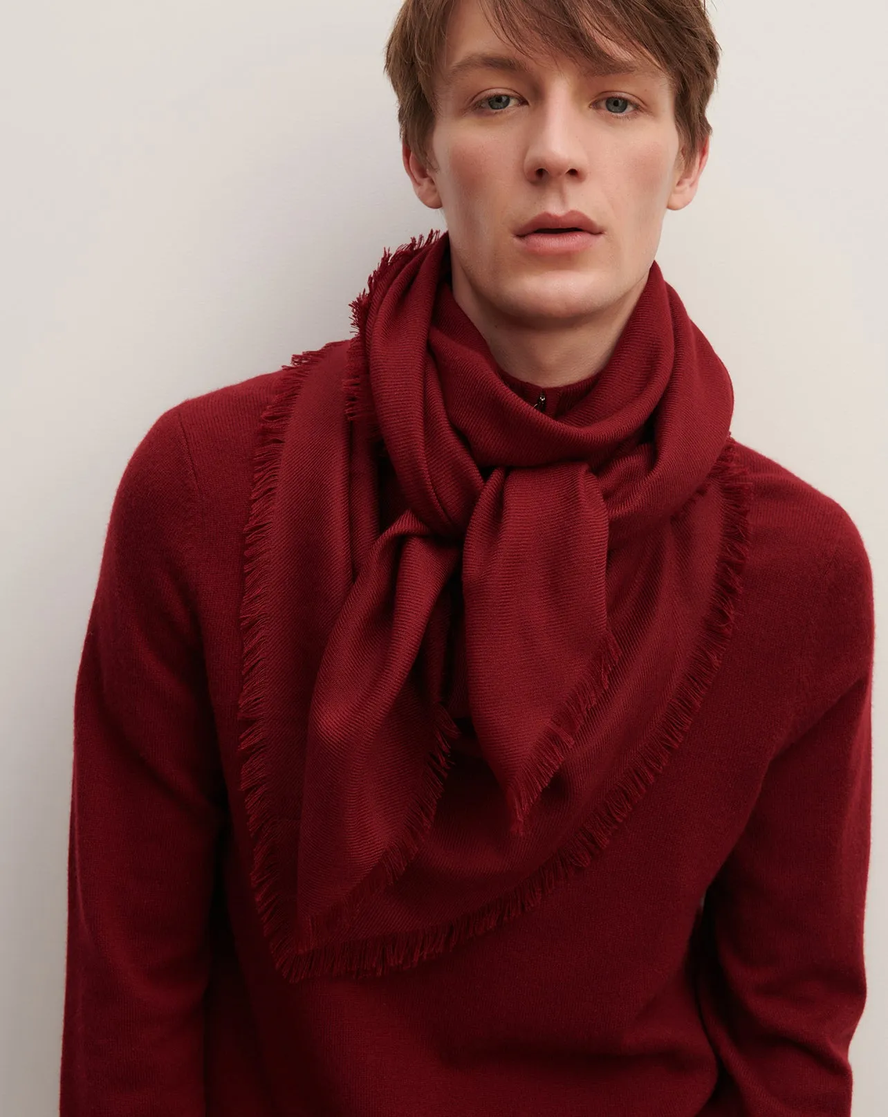 Twill square scarf Eric Bompard