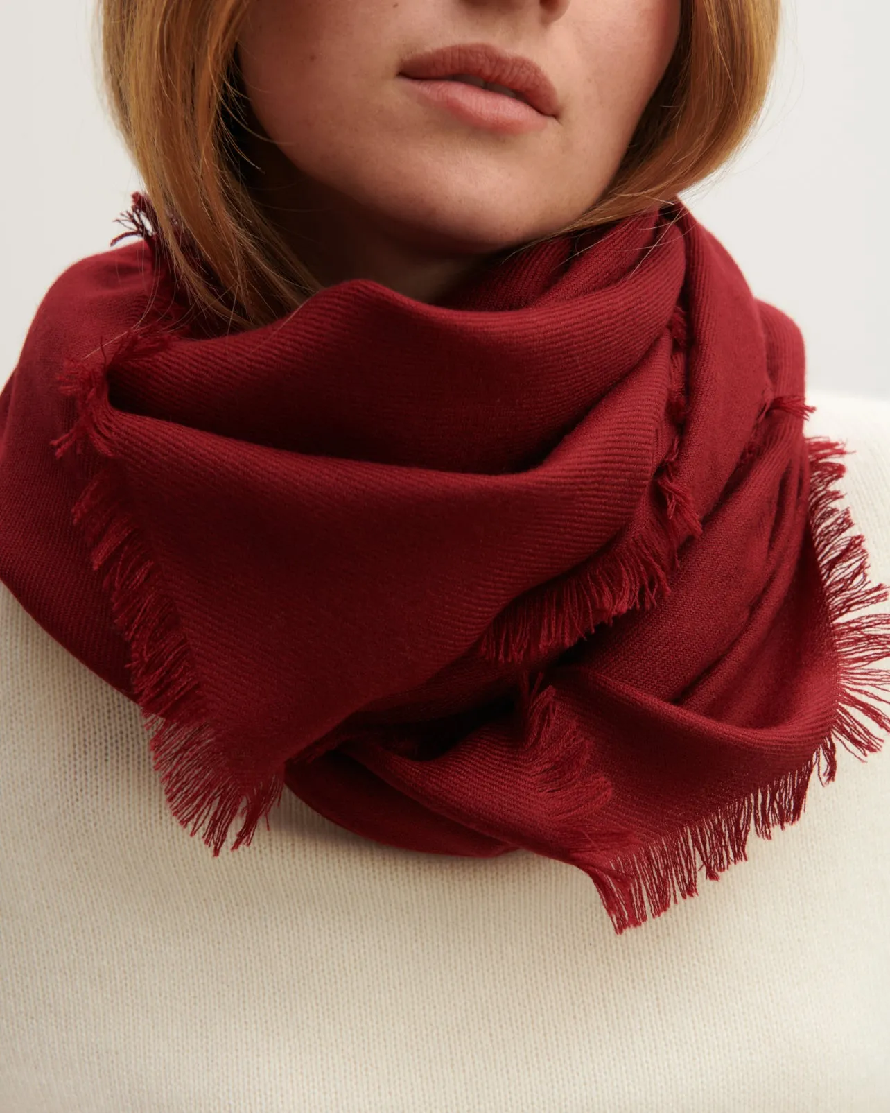 Twill square scarf Eric Bompard